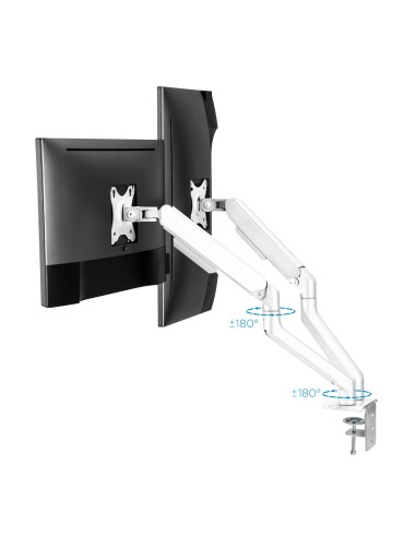 DB4132TNR-W soporte para monitor 81,3 cm (32") Abrazadera/Atornillado Blanco