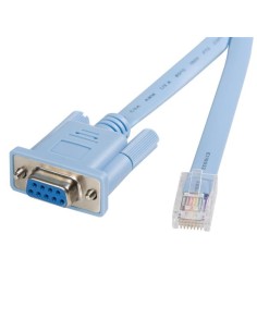 Cable 1,8m para Gestión de Router Consola Cisco RJ45 a Serie DB9 - Rollover - Macho a Hembra
