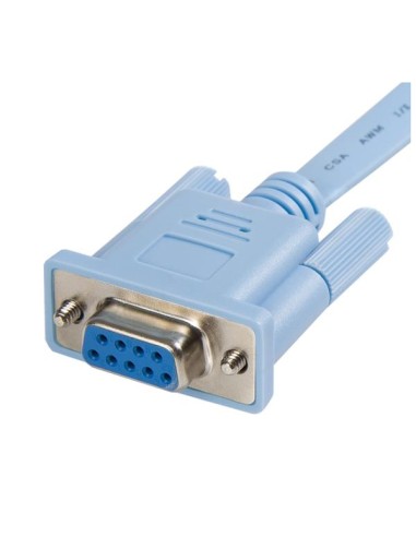 Cable 1,8m para Gestión de Router Consola Cisco RJ45 a Serie DB9 - Rollover - Macho a Hembra