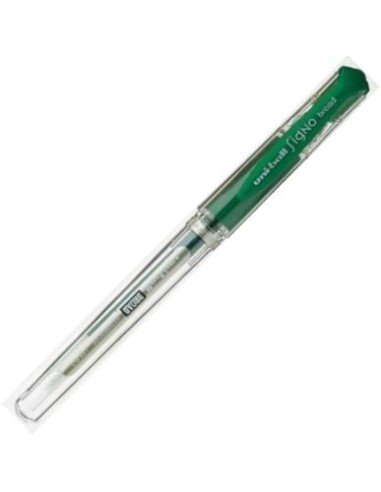 C 12 boligrafos uni ball signo broad verde 1mm