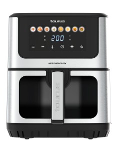 AIR FRY DIGITAL 7S VIEW Sencillo 6,5 L Independiente 1600 W Freidora de aire caliente Plata, Negro