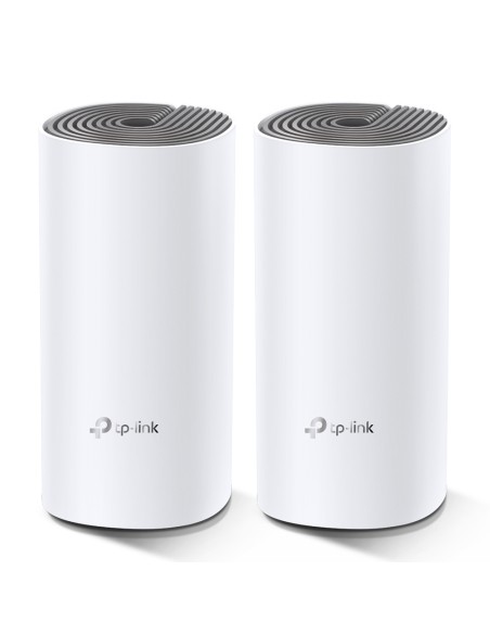 Deco E4 (2-pack) Doble banda (2,4 GHz / 5 GHz) Wi-Fi 5 (802.11ac) Blanco, Gris Interno
