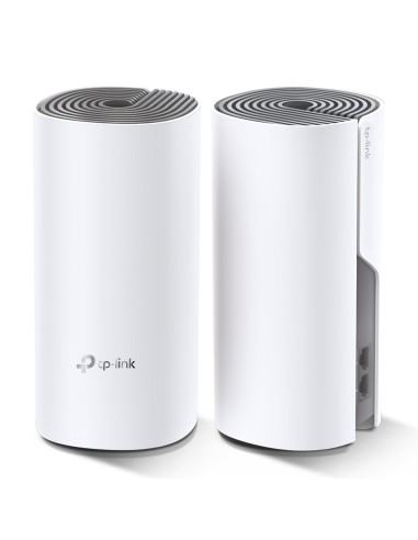 Deco E4 (2-pack) Doble banda (2,4 GHz / 5 GHz) Wi-Fi 5 (802.11ac) Blanco, Gris Interno