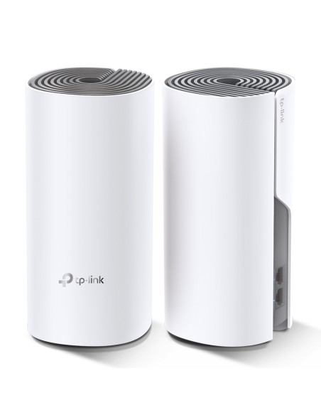 Deco E4 (2-pack) Doble banda (2,4 GHz / 5 GHz) Wi-Fi 5 (802.11ac) Blanco, Gris Interno