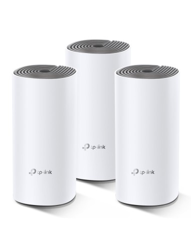 Deco E4 (3-pack) Doble banda (2,4 GHz / 5 GHz) Wi-Fi 5 (802.11ac) Blanco, Gris 2 Interno
