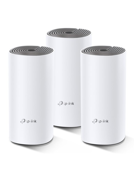 Deco E4 (3-pack) Doble banda (2,4 GHz / 5 GHz) Wi-Fi 5 (802.11ac) Blanco, Gris 2 Interno