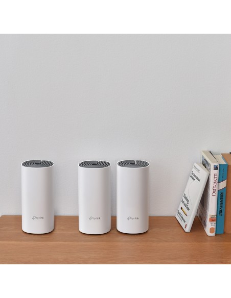 Deco E4 (3-pack) Doble banda (2,4 GHz / 5 GHz) Wi-Fi 5 (802.11ac) Blanco, Gris 2 Interno