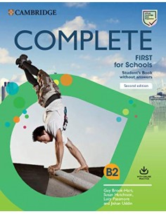 COMPLETE FIRST FOR SCHOOLSSTUDENT S BOOK KEYONLINE PRACTICE