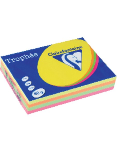 CLF P.500H COL.FLUOR A4 80G.STD 1705P