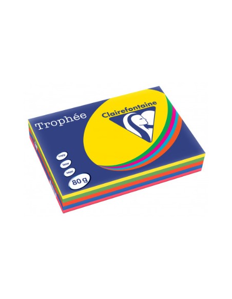 1708C papel para impresora de inyección de tinta A3 (297x420 mm) 500 hojas Azul, Verde, Naranja, Rosa, Amarillo