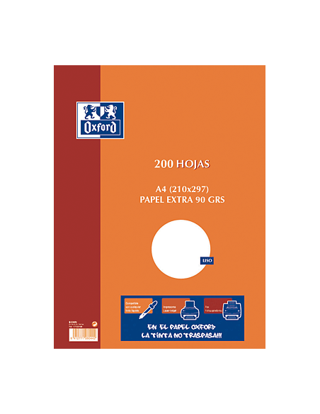 OXF RESMILLERIA 100H A4 90G LIS 17102199