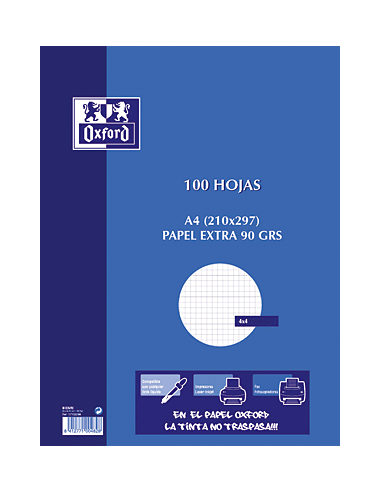 OXF RESMILLERIA 100H A4 90G 4X4 17102299