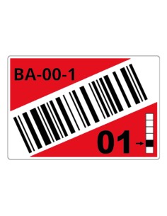 LTZ14090FCB etiqueta autoadhesiva Rectángulo Rojo