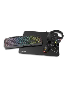 Kenta 4 in 1 RGB Gaming Kit, Negro
