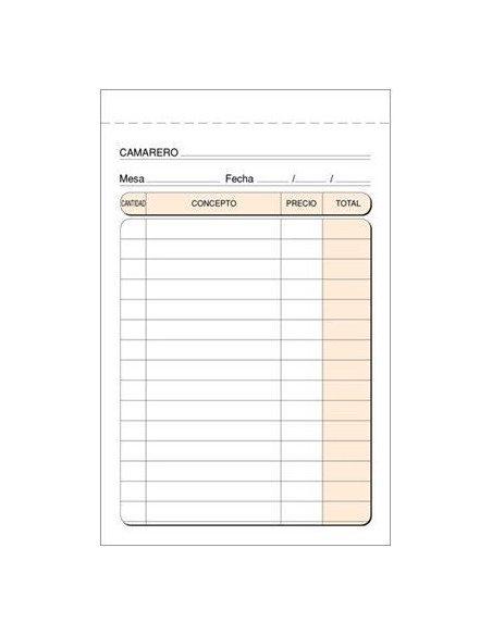PAQ 10 TALONARIOS DE CAMARERO 9X14CM NUMERADO T160N PAQ 10 TALONARIOS DE CAMARERO 9X14CM NUMERADO T160N
