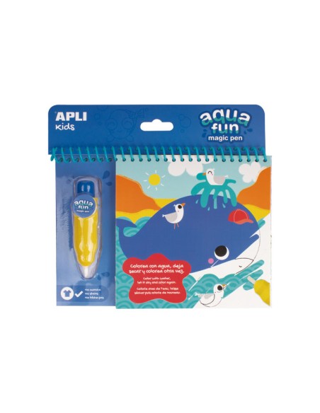 SET BLOC 6H+PINCEL APLI AQUA FUN MARINO 17148