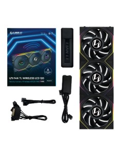 12TLLCD1W3B sistema de refrigeración para ordenador Carcasa del ordenador Ventilador 12 cm Negro