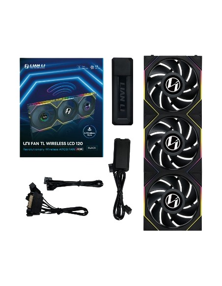 12TLLCD1W3B sistema de refrigeración para ordenador Carcasa del ordenador Ventilador 12 cm Negro