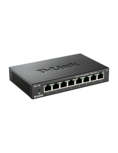 DES-108 switch No administrado Fast Ethernet (10/100) Negro