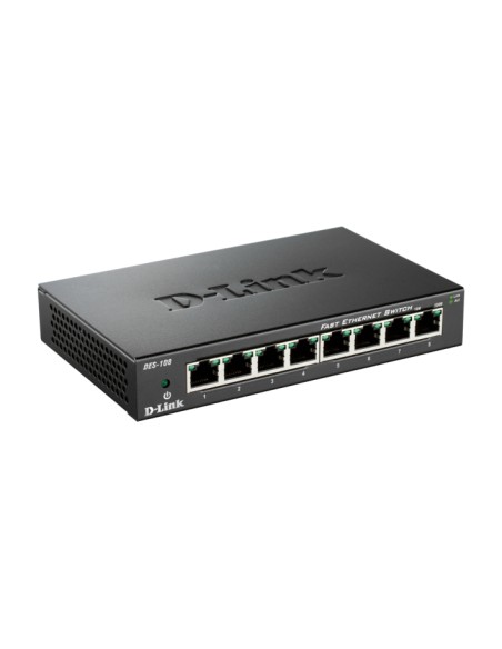 DES-108 switch No administrado Fast Ethernet (10/100) Negro