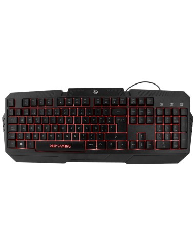 Pack gaming DeepX-Wing 2 teclado Ratón incluido USB QWERTY Español Negro
