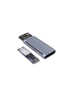 DG-MCM-NVME1 caja para disco duro externo Caja externa para unidad de estado sólido (SSD) Plata M.2 2