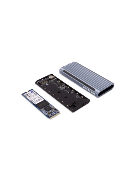 DG-MCM-NVME1 caja para disco duro externo Caja externa para unidad de estado sólido (SSD) Plata M.2