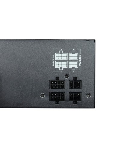 DeepEnergy RGB600 unidad de fuente de alimentación 600 W 20+4 pin ATX ATX Negro