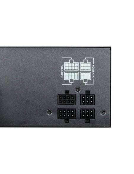 DeepEnergy RGB600 unidad de fuente de alimentación 600 W 20+4 pin ATX ATX Negro