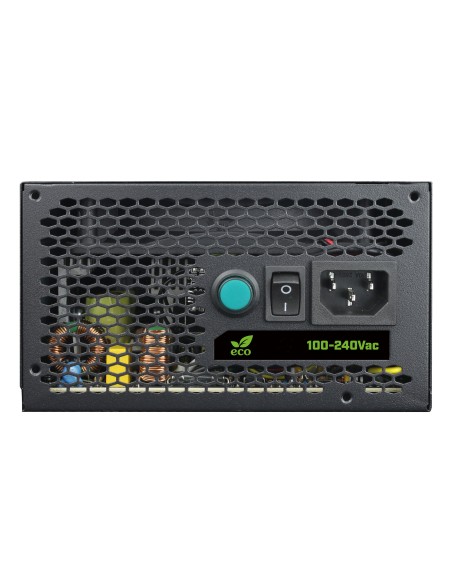 DeepEnergy RGB600 unidad de fuente de alimentación 600 W 20+4 pin ATX ATX Negro
