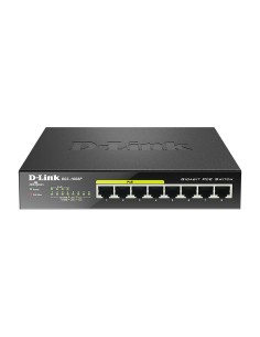 DGS-1008P switch No administrado Gigabit Ethernet (10/100/1000) Energía sobre Ethernet (PoE) Negro