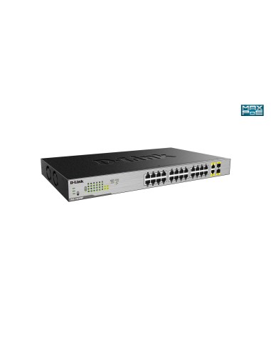 DGS-1026MP switch No administrado Gigabit Ethernet (10/100/1000) Energía sobre Ethernet (PoE) Negro, Gris