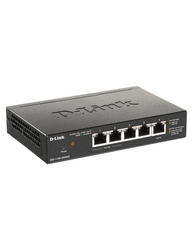 DGS-1100-05PDV2 switch Gestionado Gigabit Ethernet (10/100/1000) Energía sobre Ethernet (PoE) Negro