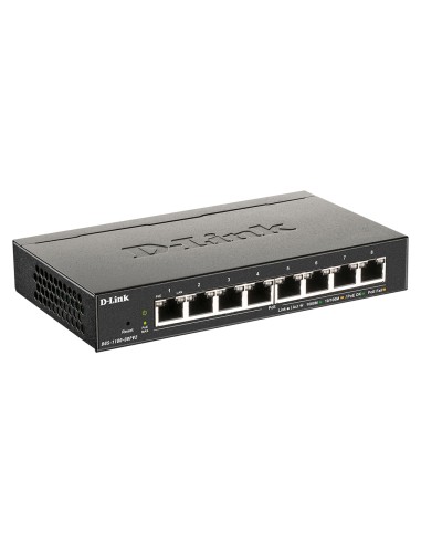 DGS-1100-08PV2 Gestionado L2/L3 Gigabit Ethernet (10/100/1000) Energía sobre Ethernet (PoE) Negro