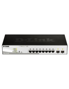 DGS-1210-08P switch Gestionado L2 Gigabit Ethernet (10/100/1000) Energía sobre Ethernet (PoE) Negro