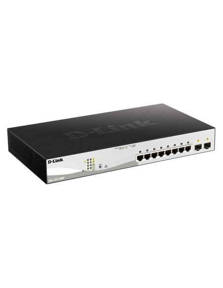 DGS-1210-10MP Gestionado L2 Gigabit Ethernet (10/100/1000) Energía sobre Ethernet (PoE) Negro, Gris