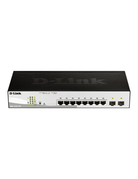 DGS-1210-10P Gestionado L2 Gigabit Ethernet (10/100/1000) Energía sobre Ethernet (PoE) 1U Negro