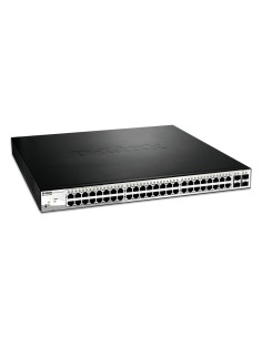 DGS-1210-52MP switch Gestionado L2 Gigabit Ethernet (10/100/1000) Energía sobre Ethernet (PoE) 1U Negro