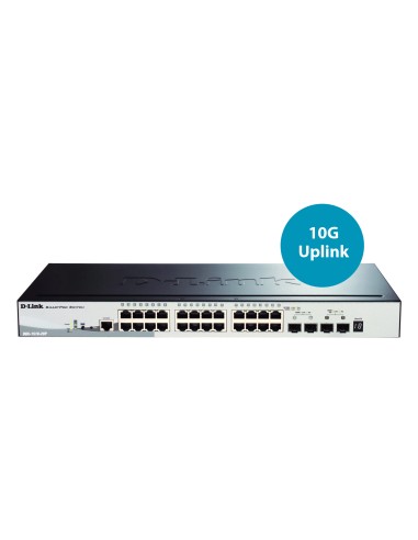 DGS-1510-28P switch Gestionado L3 Gigabit Ethernet (10/100/1000) Energía sobre Ethernet (PoE) Negro