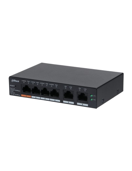 DH-CS4006-4GT-60 switch Gestionado L2 Gigabit Ethernet (10/100/1000) Energía sobre Ethernet (PoE) Negro