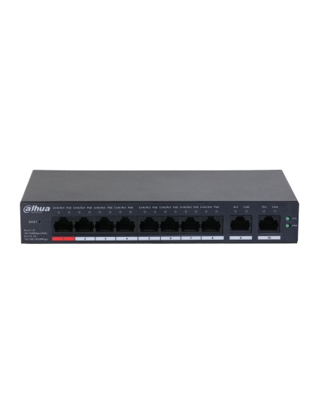 DH-CS4010-8ET-110 switch Gestionado L2 Fast Ethernet (10/100) Energía sobre Ethernet (PoE) Negro