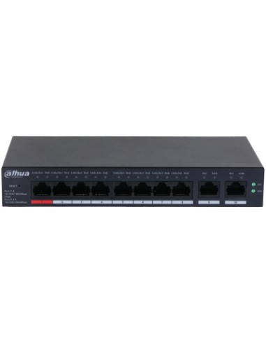 DH-CS4010-8GT-110 switch Gestionado L2 Gigabit Ethernet (10/100/1000) Energía sobre Ethernet (PoE) Negro