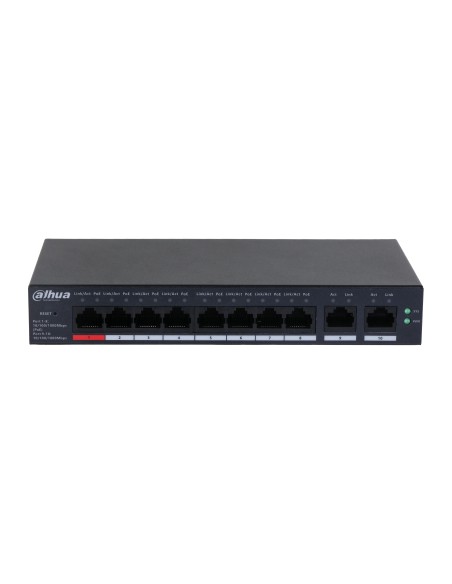 DH-CS4010-8GT-110 switch Gestionado L2 Gigabit Ethernet (10/100/1000) Energía sobre Ethernet (PoE) Negro