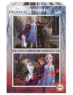 FROZEN 2 2 PUZZLES 100 PIEZAS