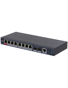 PoE SG4010P-2F Gestionado L2 Gigabit Ethernet (10/100/1000) Energía sobre Ethernet (PoE) Negro