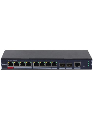 PoE SG4010P-2F Gestionado L2 Gigabit Ethernet (10/100/1000) Energía sobre Ethernet (PoE) Negro