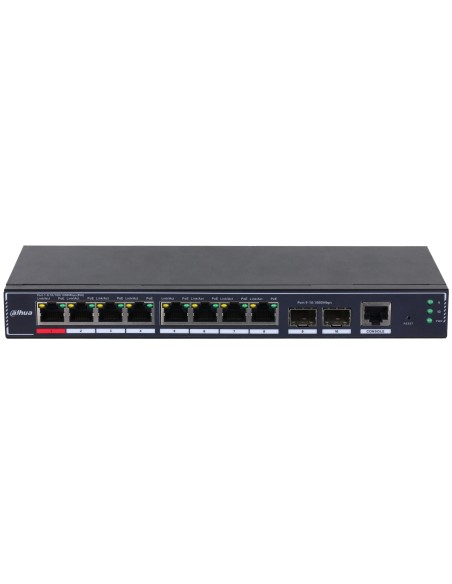 PoE SG4010P-2F Gestionado L2 Gigabit Ethernet (10/100/1000) Energía sobre Ethernet (PoE) Negro