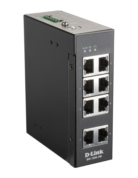 DIS-100E-8W switch No administrado L2 Fast Ethernet (10/100) Negro