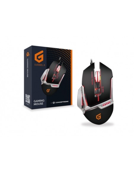 DJEBBEL 8 ratón USB tipo A Óptico 4000 DPI DJEBBEL 8 ratón USB tipo A Óptico 4000 DPI