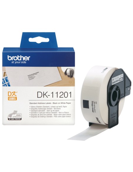 DK-11201 cinta para impresora de etiquetas Negro sobre blanco